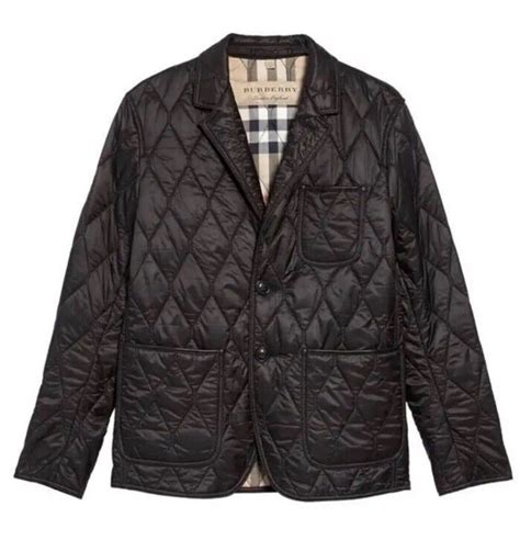 burberry gillington quilted jacket black|net a porter burberry jacket.